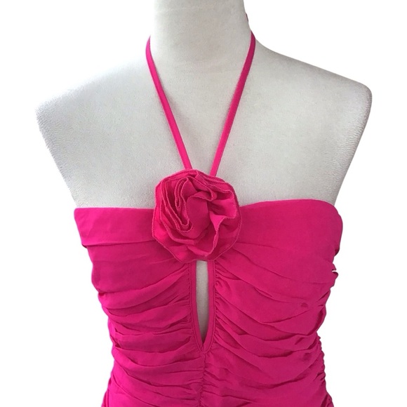 Runaway The Label Rosette Mini Dress In Fuchsia Size 8/Large - Picture 11 of 12